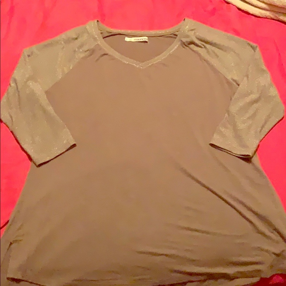 Maurice’s brand 3/4 length sleeve baseball tee